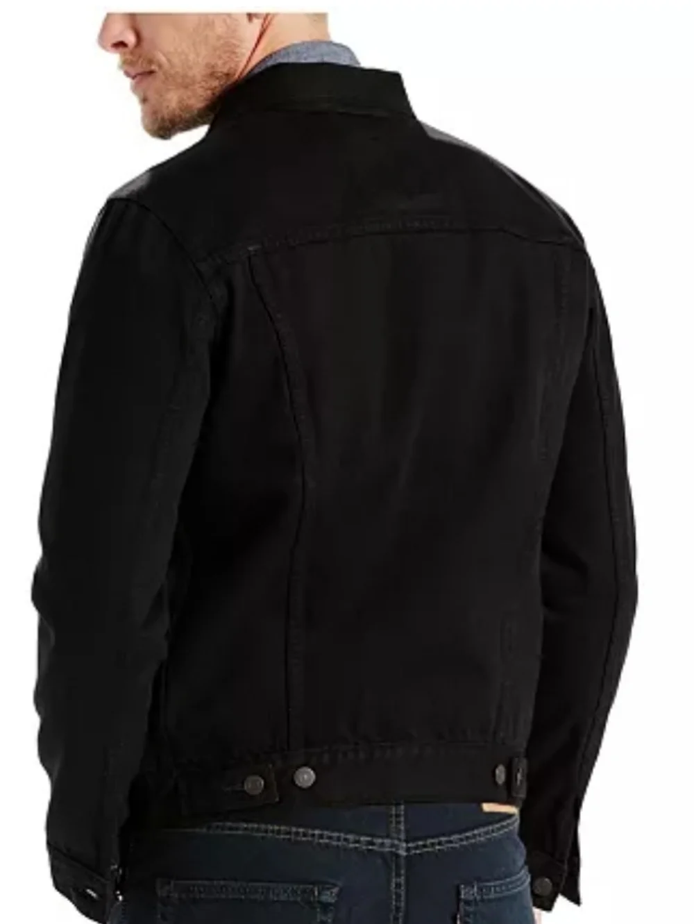 Levi's Black Men's Denim Trucker Jacket - Picture 2 of 11